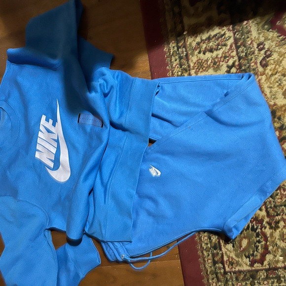 Nike Sky Blue Tracksuit with White Logo